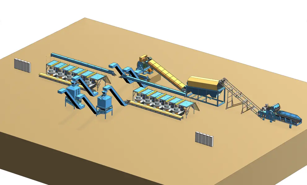 Wooden Pallet Building Mold Particle Production Line (1)