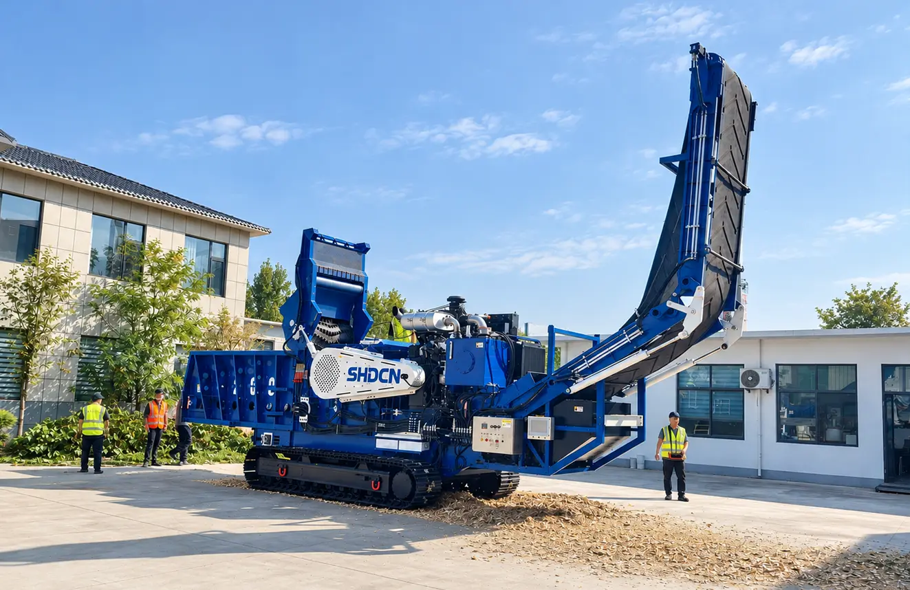 Tracked Commercial Tree Shredder for Land Clearing