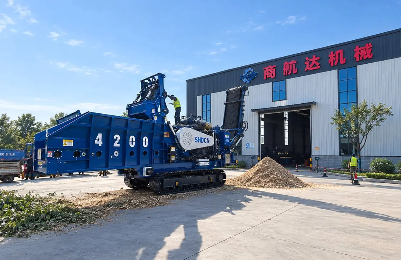 SHDCN Tracked Diesel Horizontal Grinder